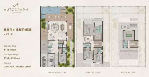 Plattegrond van 5 slaapkamers in Autograph Collection