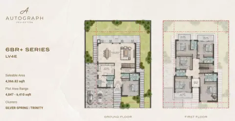 Plattegrond van 6 slaapkamers in Autograph Collection