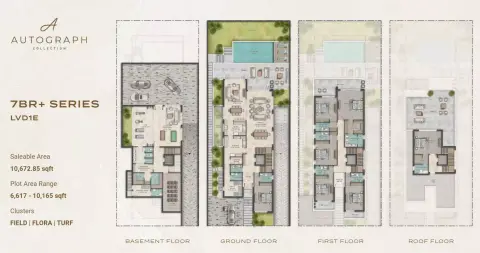 Plattegrond van 7 slaapkamers in Autograph Collection