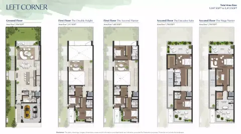 Plattegrond van 4 slaapkamers in Amara