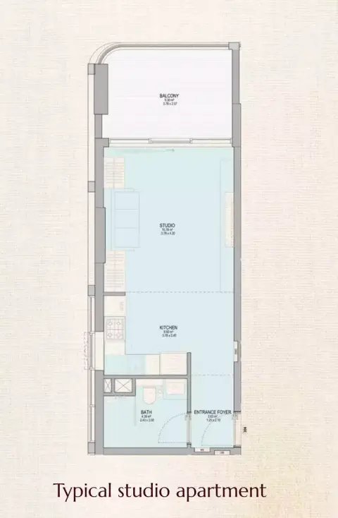 Plattegrond van Studio in The Grandala