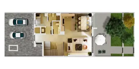 Plattegrond van 3 slaapkamers in Olympia at Athlon