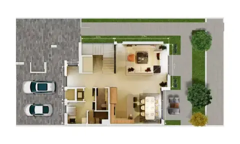 Plattegrond van 4 slaapkamers in Olympia at Athlon