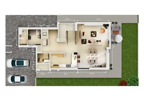 Plattegrond van 3 slaapkamers in Olympia at Athlon