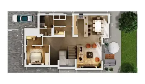 Plattegrond van 4 slaapkamers in Olympia at Athlon