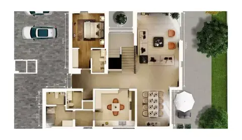 Plattegrond van 5 slaapkamers in Olympia at Athlon