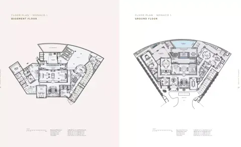 Plattegrond van 8 slaapkamers in Monaco Mansions