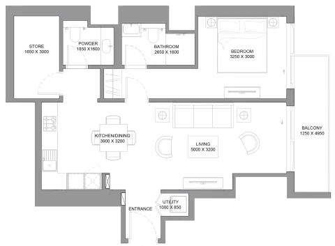 Plattegrond van 2 slaapkamers in 340 Riverside Crescent
