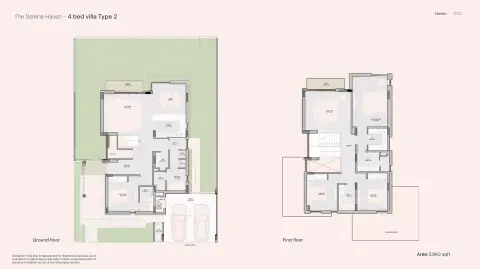 Plattegrond van 4 slaapkamers in Haven By Aldar