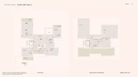 Plattegrond van 6 slaapkamers in Haven By Aldar