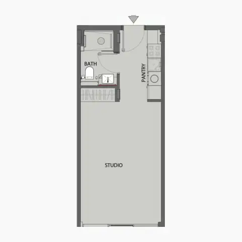 Plattegrond van Studio in Pearl House Phase 3 By Imtiaz