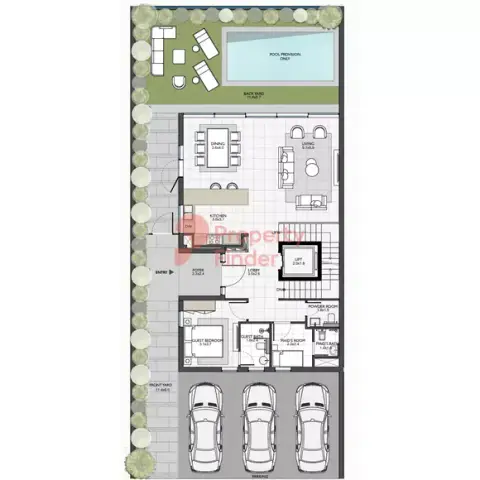 Plattegrond van 6 slaapkamers in Terra Golf Collection