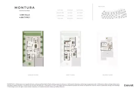 Plattegrond van 4 slaapkamers in Montura at Grand Polo