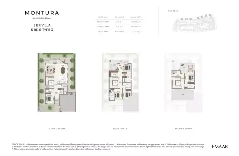 Plattegrond van 5 slaapkamers in Montura at Grand Polo