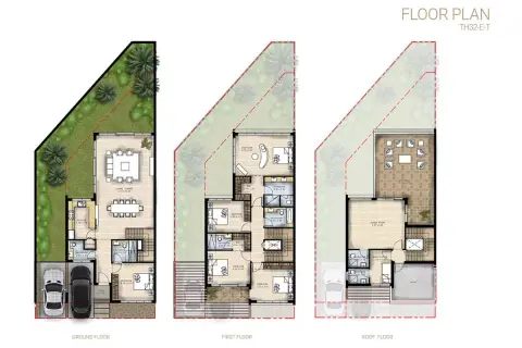 Plattegrond van 5 slaapkamers in Belair at The Trump Estates Phase 2