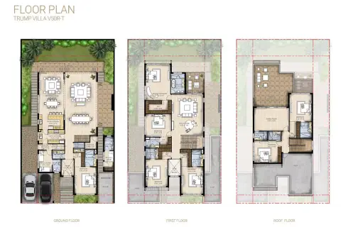 Plattegrond van 8 slaapkamers in Belair at The Trump Estates Phase 2