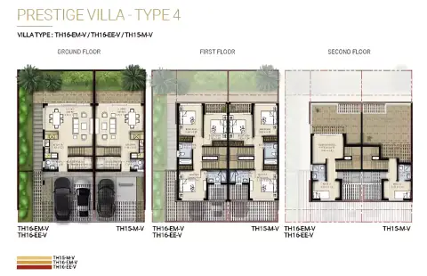Plattegrond van 3 slaapkamers in Duo