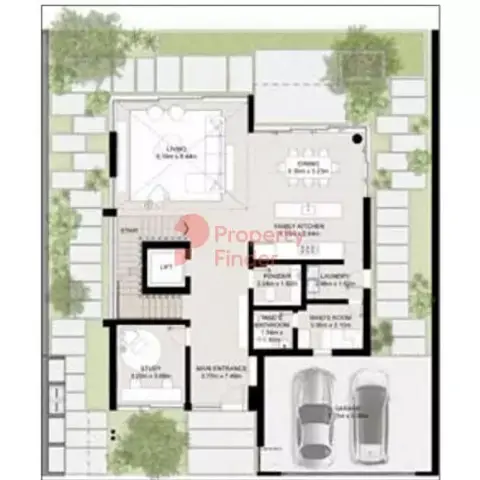 Plattegrond van 4 slaapkamers in Nad Al Sheba Gardens By Meraas
