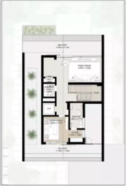 Plattegrond van 5 slaapkamers in Nad Al Sheba Gardens By Meraas