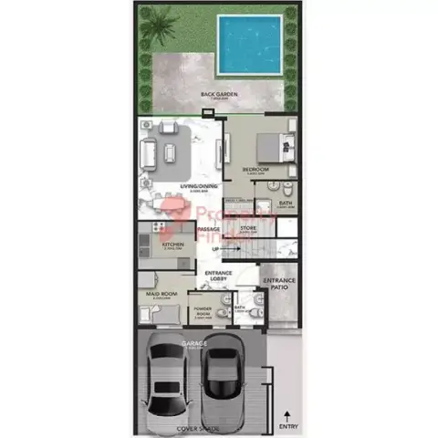 Plattegrond van 3 slaapkamers in Senses at The Fields