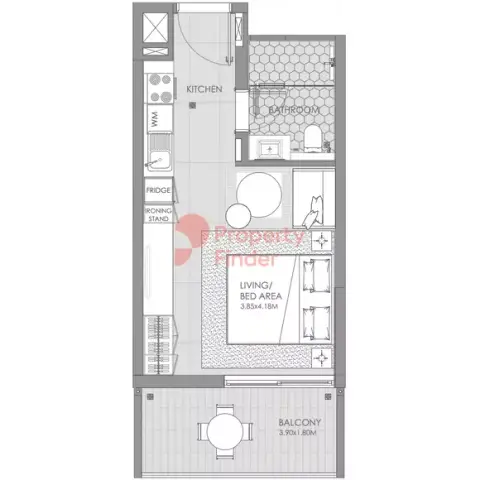 Plattegrond van Studio in MAG City Meydan