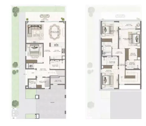 Plattegrond van 4 slaapkamers in Greenspoint Phase 2 By Emaar