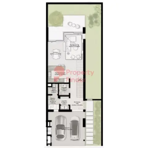 Plattegrond van 3 slaapkamers in Nad Al Sheba Gardens Phase 4 By Meraas