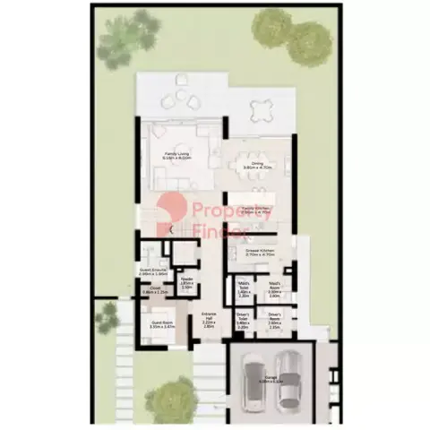 Plattegrond van 5 slaapkamers in Nad Al Sheba Gardens Phase 4 By Meraas
