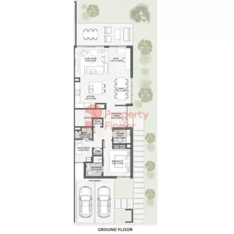 Plattegrond van 5 slaapkamers in Yasmina Villas