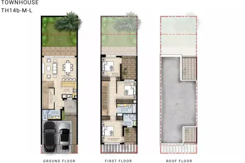 Plattegrond van 3 slaapkamers in The Legends