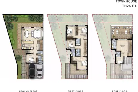 Plattegrond van 4 slaapkamers in The Legends