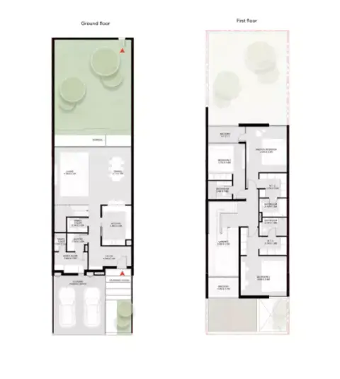 Plattegrond van 3 slaapkamers in Jouri Hills Phase 3 By Arada