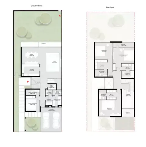 Plattegrond van 4 slaapkamers in Jouri Hills Phase 3 By Arada