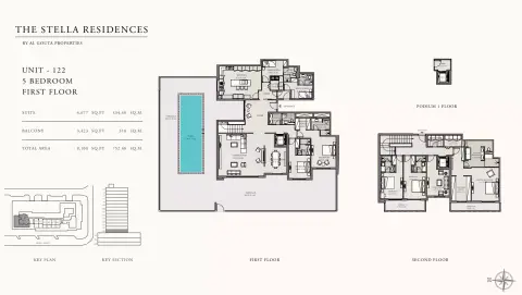 Plattegrond van 5 slaapkamers in The Stella Residences