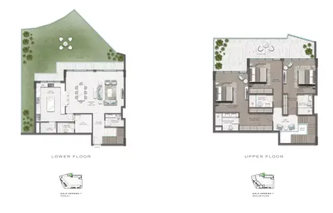 Plattegrond van 3 slaapkamers in Golf Greens