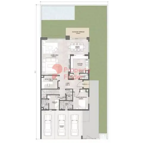 Plattegrond van 5 slaapkamers in South Bay Phase 3 By Dubai South