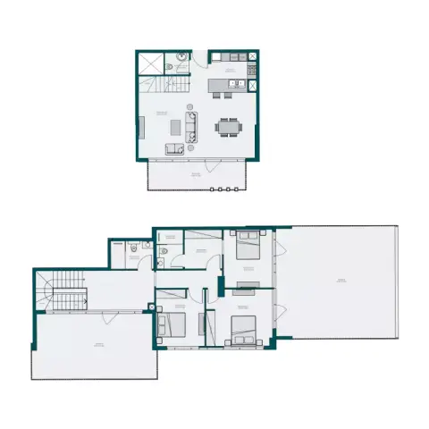 Plattegrond van 3 slaapkamers in Parkwood Residence