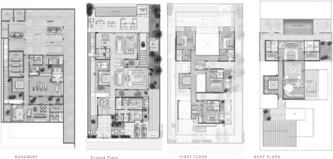 Plattegrond van 6 slaapkamers in Utopia
