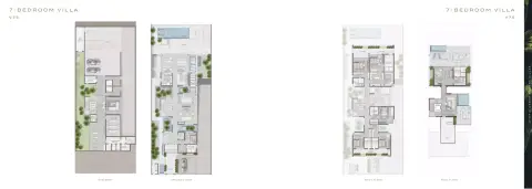 Plattegrond van 7 slaapkamers in Utopia