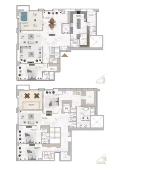 Plattegrond van 4 slaapkamers in Aeternitas