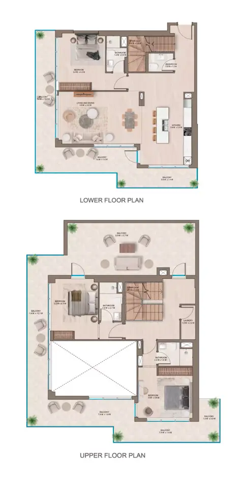 Plattegrond van 3 slaapkamers in The Corner