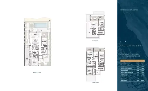 Plattegrond van 5 slaapkamers in Palm Jebel Ali Frond F