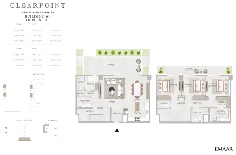 Plattegrond van 3 slaapkamers in Clearpoint