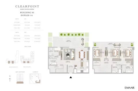 Plattegrond van 3 slaapkamers in Clearpoint