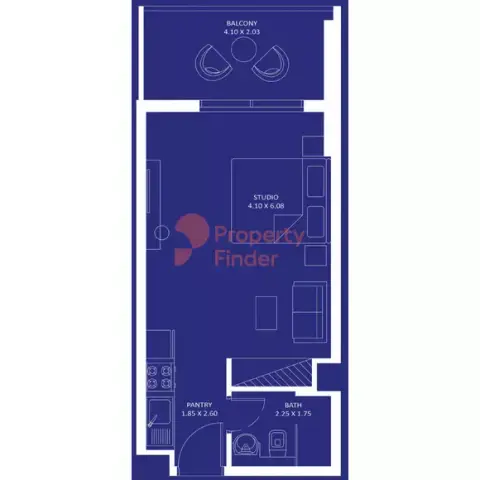 Plattegrond van Studio in Oceanz Phase 3 By Danube