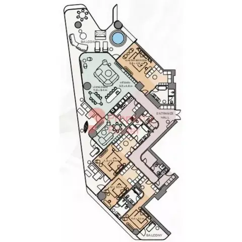 Plattegrond van 4 slaapkamers in Eywa