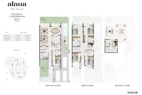 Plattegrond van 5 slaapkamers in Alana at The Valley