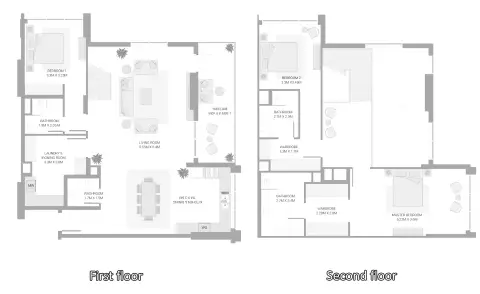 Plattegrond van 3 slaapkamers in A99