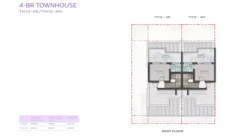 Plattegrond van 4 slaapkamers in Violet Damac Hills 2