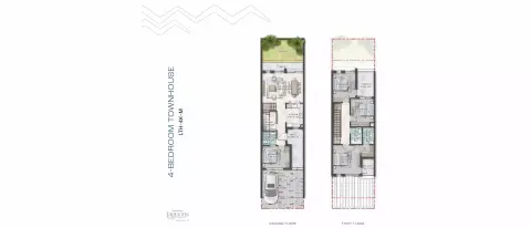 Plattegrond van 4 slaapkamers in Morocco By Damac